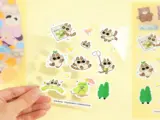 Custom clear sticker sheets with colorful artwork on see-through vinyl material - Sticker Sheet Printing