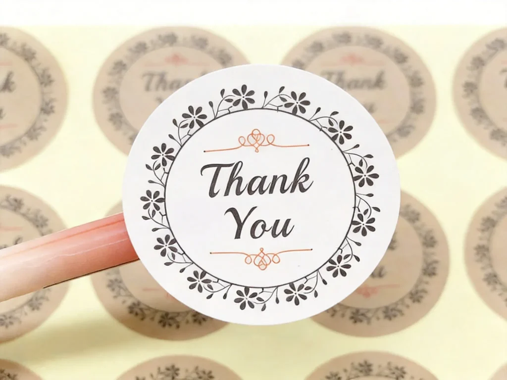 Brown paper sticker sheets with full-color printing on natural kraft material - Sticker Sheet Printing
