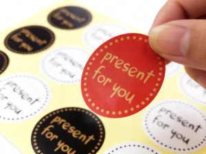 Kraft paper sticker sheets printed detail showing natural paper texture - Sticker Sheet Printing