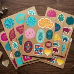 Custom Kraft Paper Sticker Sheets