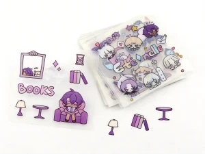 Transparent sticker sheets with precision kiss-cut edges ready for easy peeling - Sticker Sheet Printing